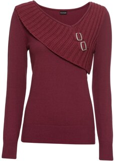 Пуловер Bodyflirt, бордовый