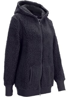 Флисовая куртка тедди Bpc Bonprix Collection, серый