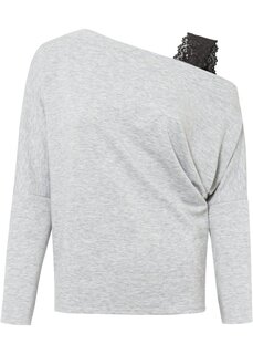 Рубашка на одно плечо Bodyflirt, серый