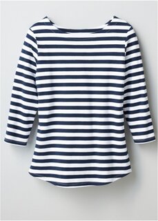 Рубашка 3/4 с вырезом-лодочкой Bpc Bonprix Collection, белый