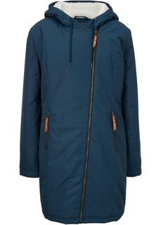 Куртка на подкладке из меха тедди Bpc Bonprix Collection, синий