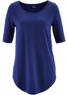 Длинная рубашка половина рукава Bpc Bonprix Collection, синий