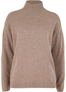 Шерстяной свитер оверсайз с содержанием good cashmere standard Bpc Selection Premium, коричневый