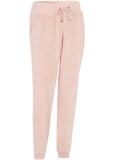 Флисовые спортивные брюки с манжетами Bpc Bonprix Collection, розовый