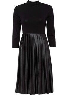 Платье из джерси из разных материалов Bodyflirt, черный