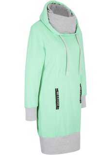 Платье-толстовка с карманом-кенгуру Bpc Bonprix Collection, зеленый
