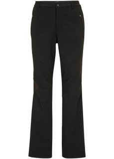 Уличные брюки из софтшелла прямого эластичного кроя Bpc Bonprix Collection, черный