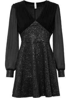 Платье с блестками Bodyflirt Boutique, черный