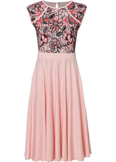 Платье миди с кружевной вставкой Bodyflirt Boutique, розовый