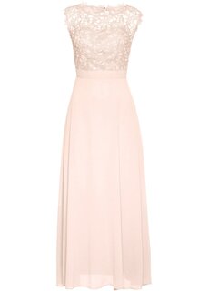 Вечернее платье макси с кружевом Bpc Selection, розовый