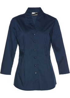 Блузка с воротником стойкой Bpc Selection, синий