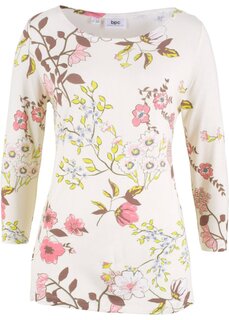 Рубашка с цветочным принтом Bpc Bonprix Collection, белый
