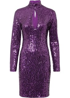 Платье с пайетками Bodyflirt Boutique, фиолетовый