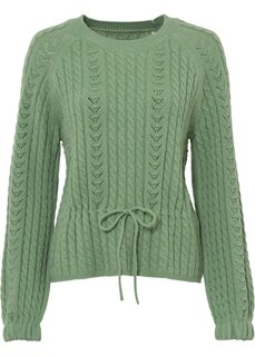 Пуловер Bodyflirt, зеленый