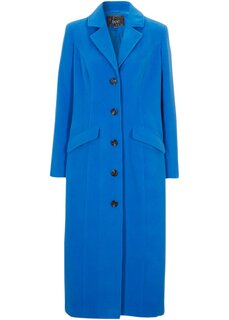 Пальто из искусственной шерсти макси-длины Bpc Bonprix Collection, синий