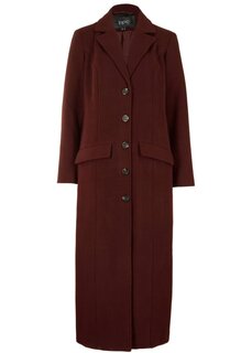 Пальто из искусственной шерсти макси-длины Bpc Bonprix Collection, коричневый