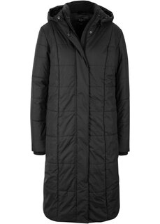 Стеганое пальто со съемным капюшоном Bpc Bonprix Collection, черный