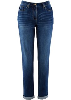 Эластичные джинсы-бойфренды с удобным поясом Bpc Bonprix Collection, синий