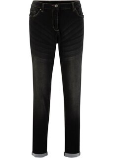 Эластичные джинсы-бойфренды с удобным поясом Bpc Bonprix Collection, черный