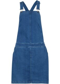 Джинсовое платье с нагрудником очень мягкое John Baner Jeanswear, синий