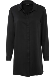 Длинная блузка с разрезом Bodyflirt, черный