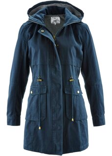 Хлопковая куртка на трикотажной подкладке Bpc Bonprix Collection, синий
