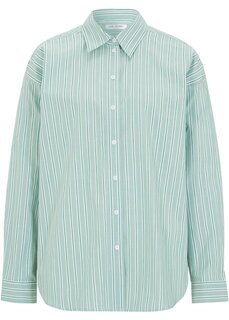 Блузка-рубашка оверсайз John Baner Jeanswear, зеленый