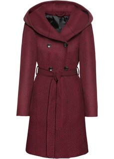 Короткое пальто из шерсти John Baner Jeanswear, красный