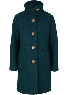Пальто из букле с карманами Bpc Bonprix Collection, зеленый