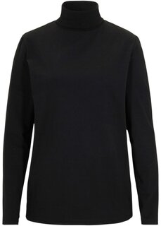 Рубашка с длинными рукавами и бесшовной водолазкой Bpc Bonprix Collection, черный