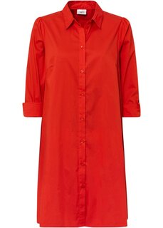 Платье-блузка с закругленным подолом Bpc Bonprix Collection, красный