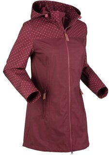 Куртка из софтшелла с принтом узкого кроя водоотталкивающая Bpc Bonprix Collection, красный