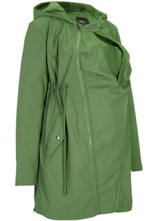 Куртка-переноска/дождевик для беременных на подкладке Bpc Bonprix Collection, зеленый