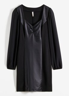 Платье с сеткой Bodyflirt Boutique, черный