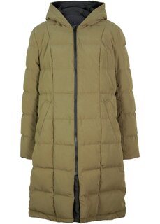 Двустороннее стеганое пальто длины миди Bpc Bonprix Collection, зеленый