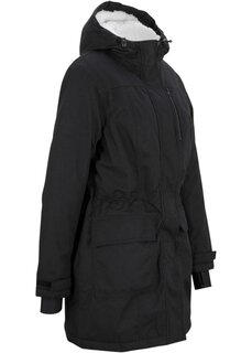 Функциональная куртка с флисом тедди и капюшоном Bpc Bonprix Collection, черный
