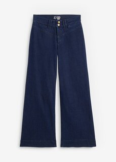 Джинсы стрейч из натурального хлопка широкие John Baner Jeanswear, синий