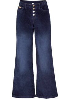 Широкие вельветовые брюки стрейч John Baner Jeanswear, синий