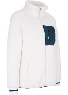 Флисовая куртка тедди Bpc Bonprix Collection, белый