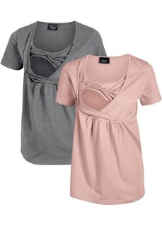 Рубашки для беременных/кормящих 2 шт Bpc Bonprix Collection, розовый