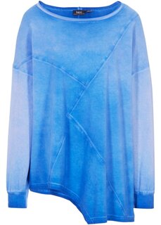 Рубашка с асимметричным подолом Bpc Bonprix Collection, синий