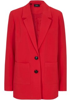 Свободный пиджак с накладными карманами Bpc Bonprix Collection, красный