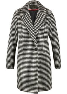 Пальто с узором «гусиные лапки» и содержанием шерсти Bpc Selection Premium, черный