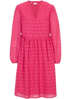 Жаккардовое платье с узором «гусиные лапки» Bpc Selection Premium, розовый
