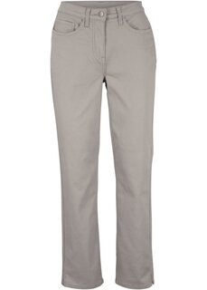 Суперэластичные брюки с удобным поясом длиной до щиколотки Bpc Bonprix Collection, серый