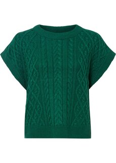 Свободный жилет-свитер Bodyflirt, зеленый
