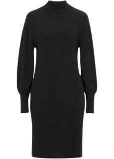 Шерстяное трикотажное платье Bpc Selection Premium, черный
