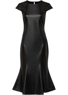 Кожаное платье Bodyflirt Boutique, черный