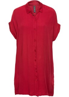Платье-блузка из экологически чистой вискозы Rainbow, красный
