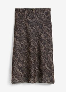 Атласная юбка Bpc Selection Premium, коричневый